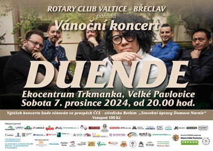 Kultura * Benefiční koncert DUENDE pořádaný Rotary Clubem Valtice - Břeclav