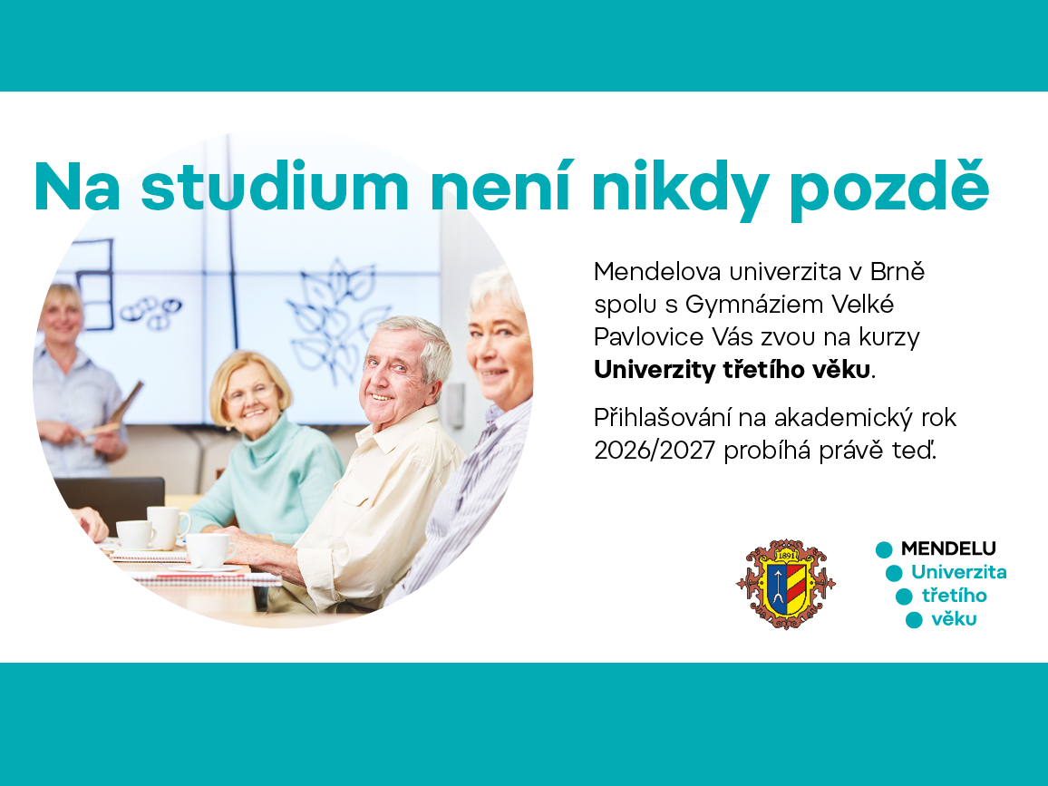 U3V ve Velkých Pavlovicích. Učení pro radost, nové zážitky a přátelé