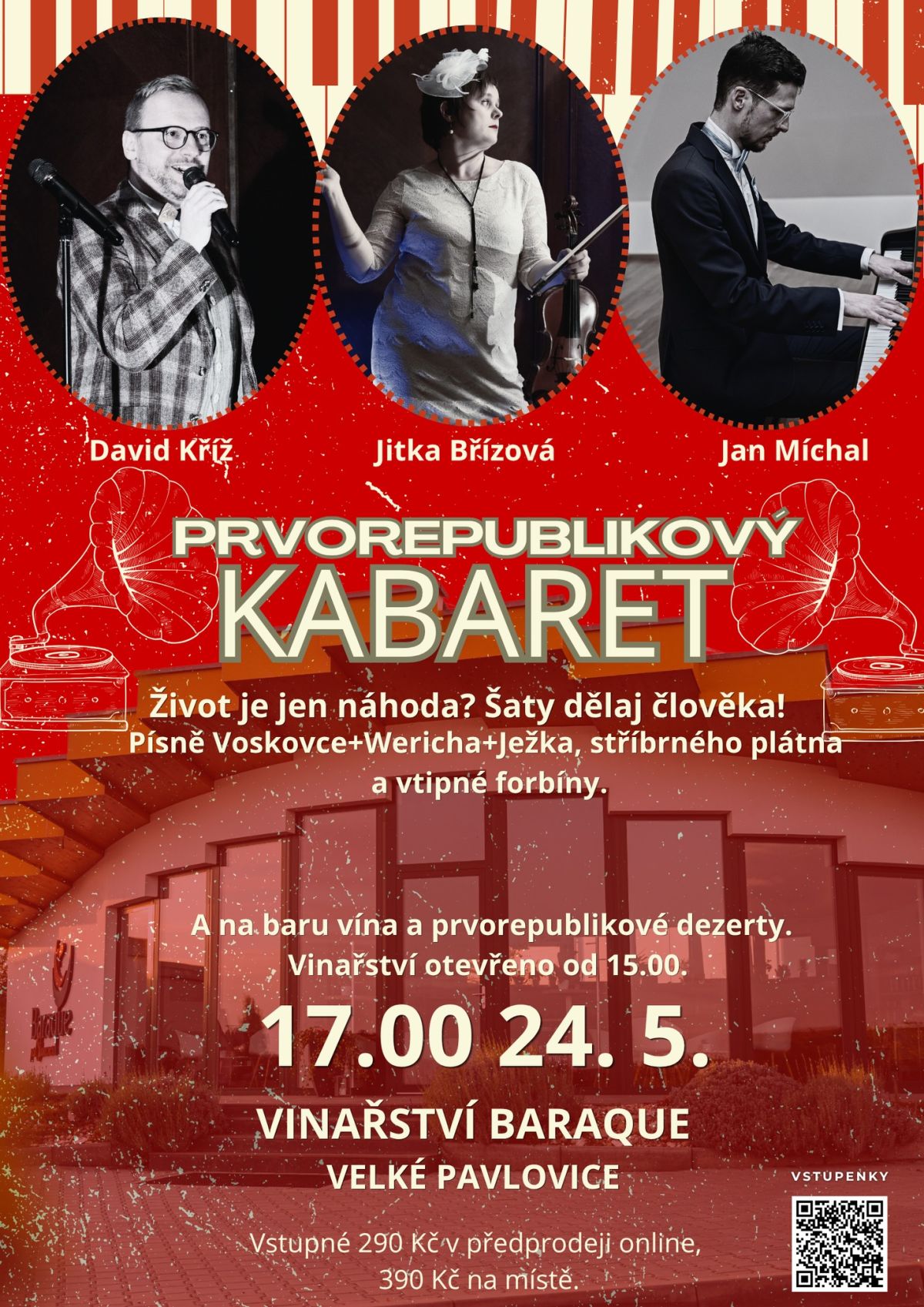 PRVOREPUBLIKOVÝ KABARET ve Vinařství Baraque