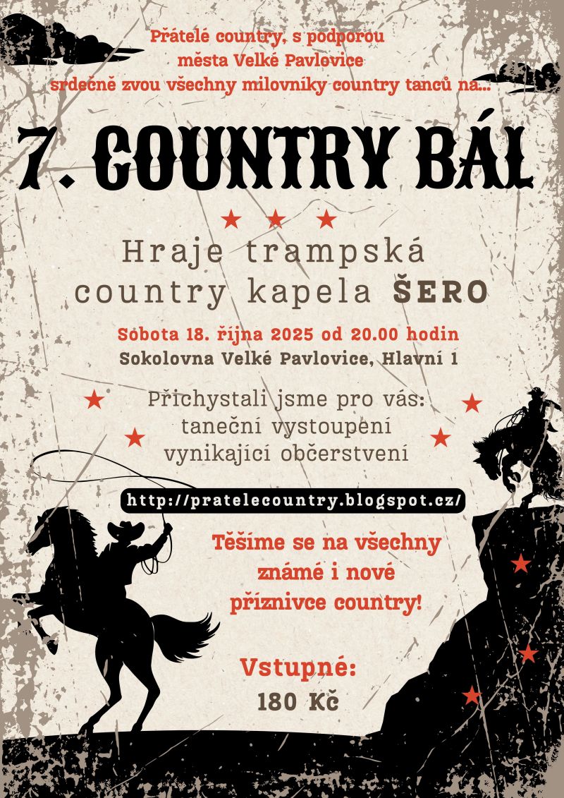 7. COUNTRY BÁL s kapelou ŠERO