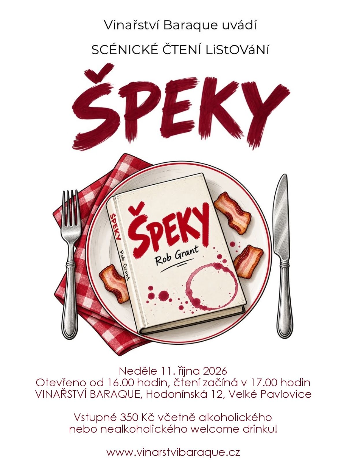 LISTOVÁNÍ ve Vinařství Baraque - ŠPEKY podle knihy Roba Granta