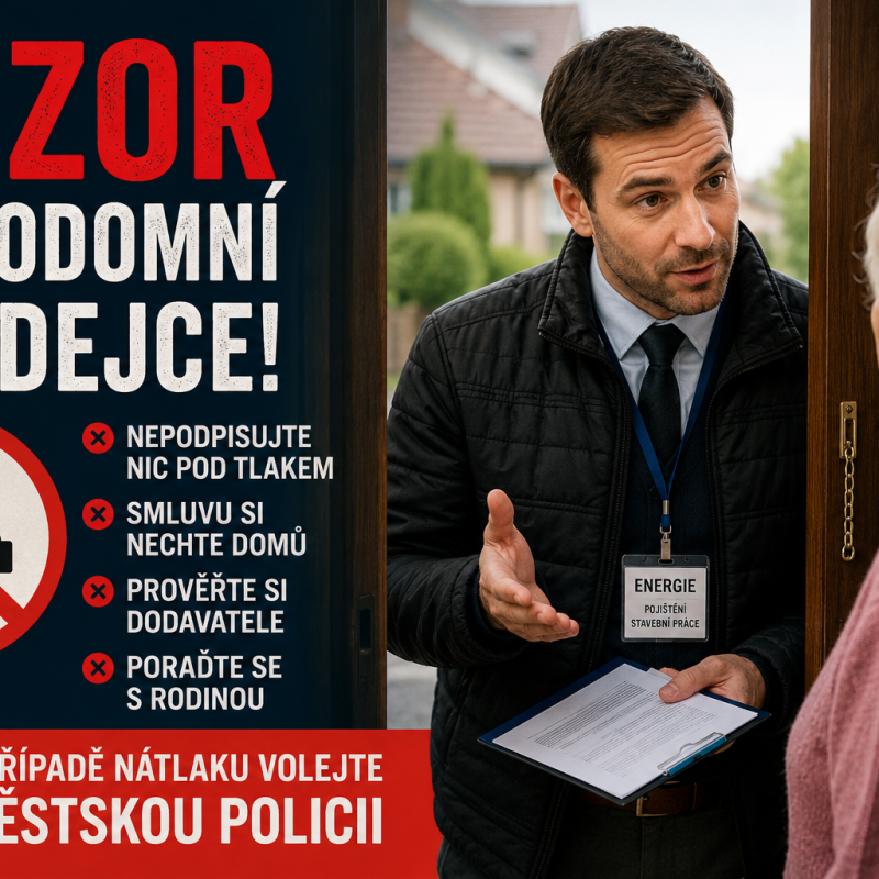 Pozor na podomní prodejce!