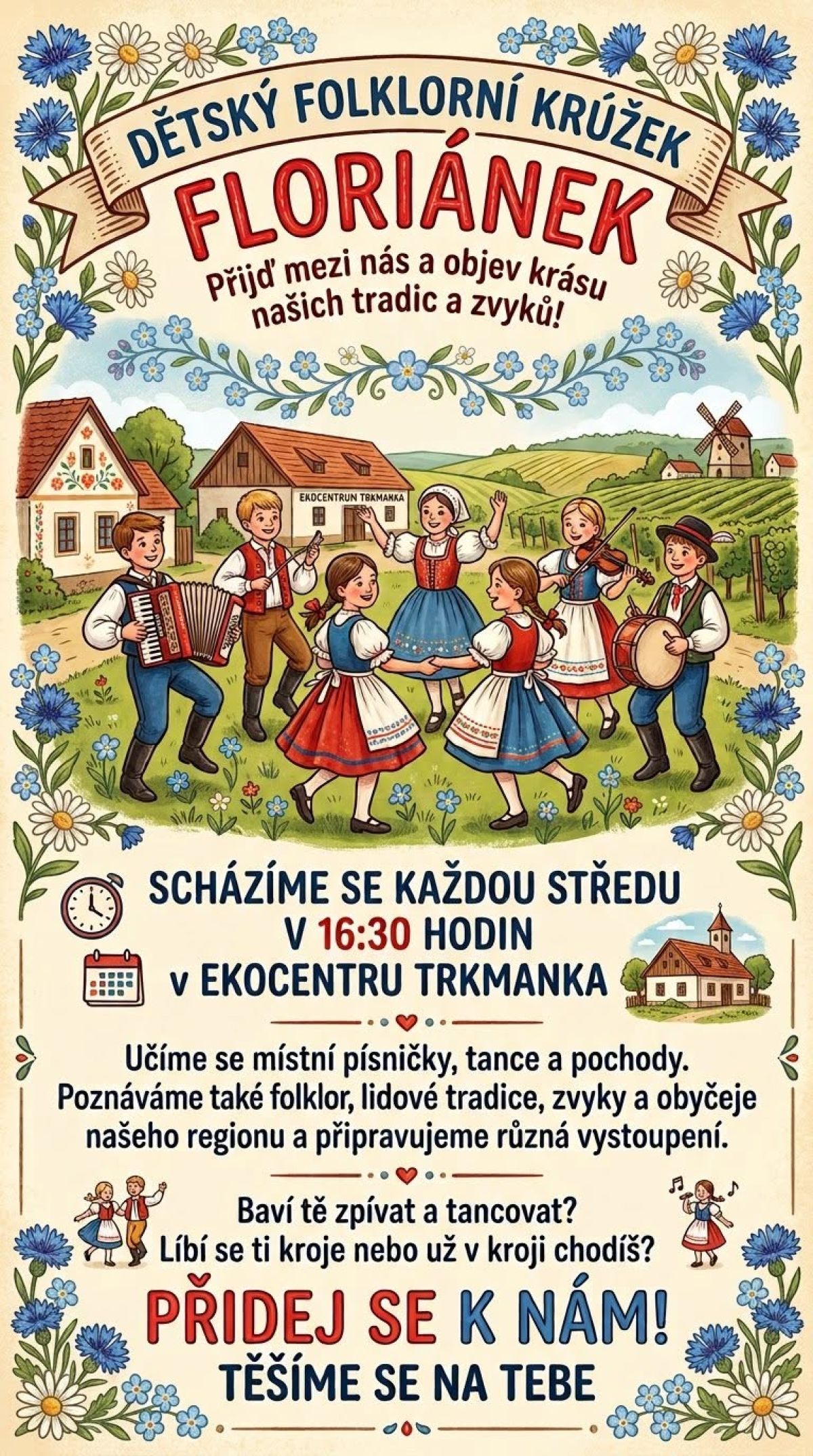 Baví vaše dítě tanec a zpěv? Přihlaste jej do Floriánku!