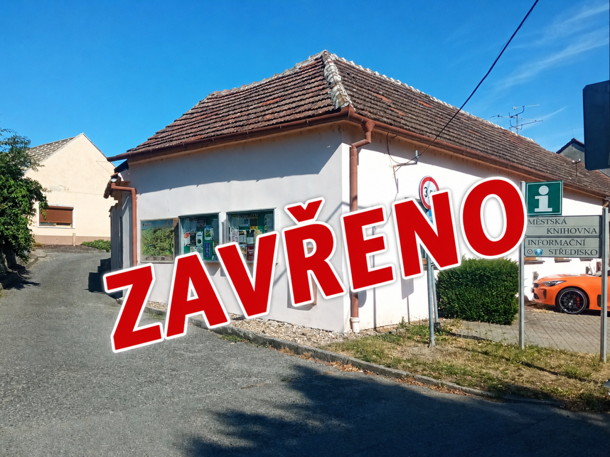 Oznámení o uzavření knihovny & TIC v pátek 28.srpna 2026