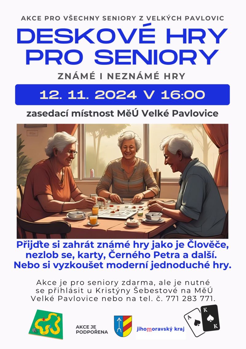 AKCE PRO SENIORY * DESKOVÉ HRY PRO SENIORY