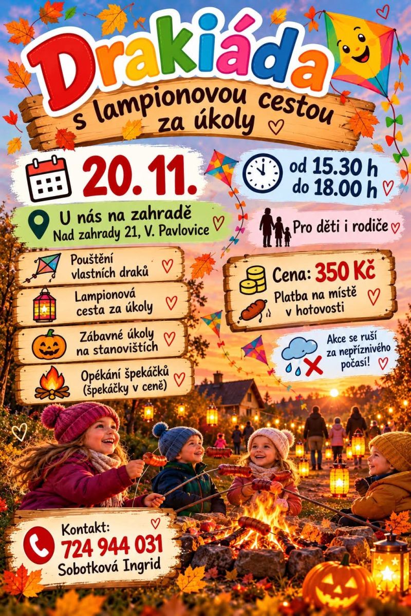 DRAKIÁDA s lampionovou cestou za úkoly