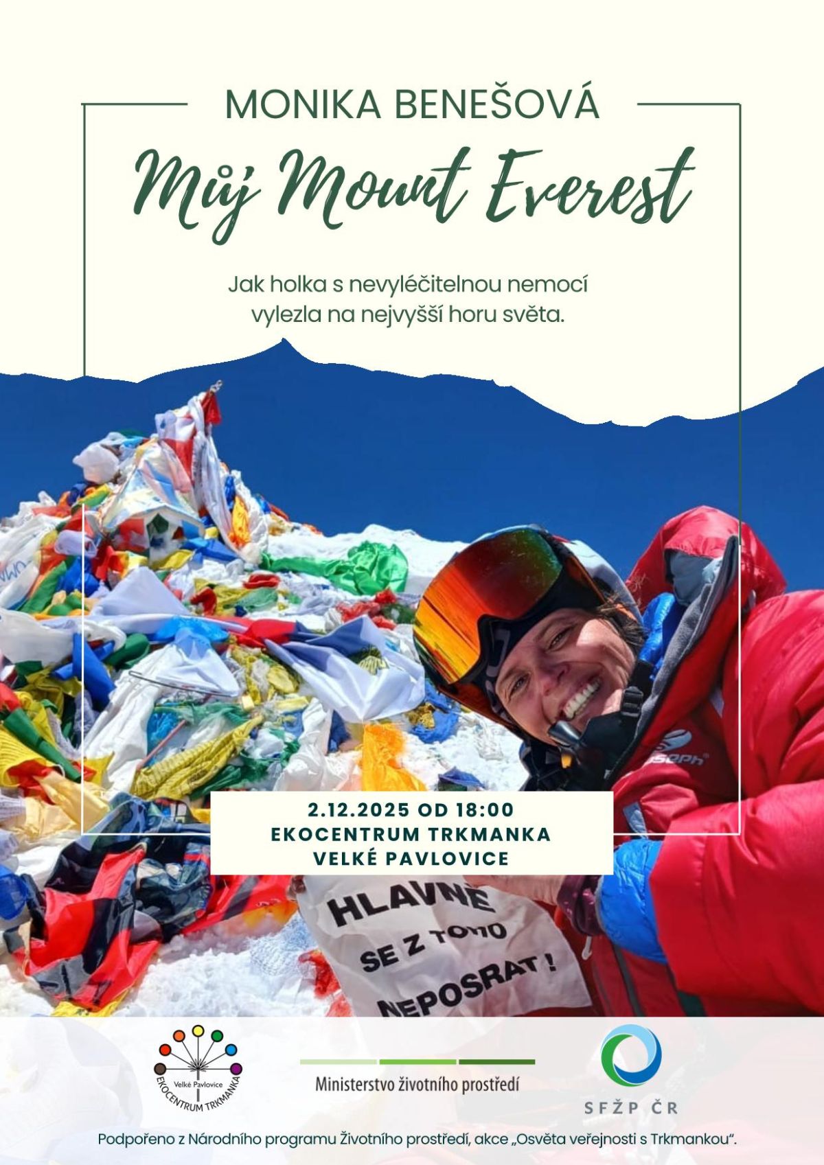 MOUNT EVEREST S MONIKOU BENEŠOVOU * Přednáška a křest knihy