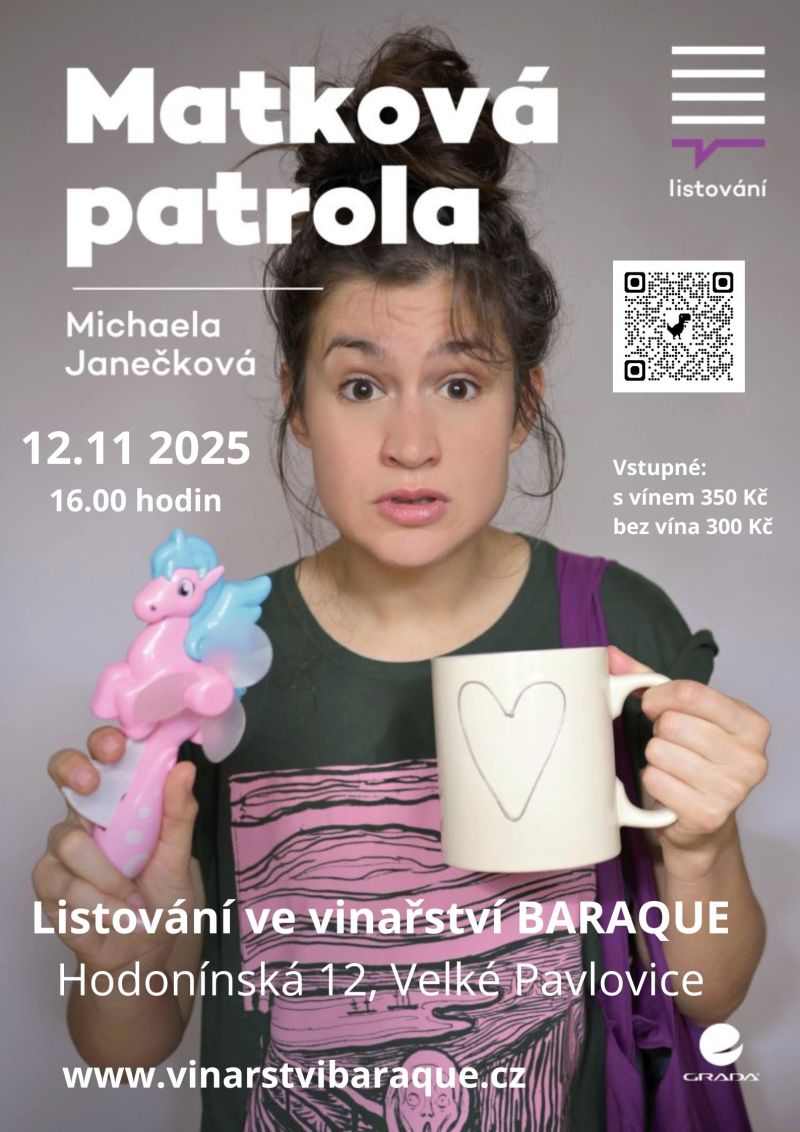 Listování ve vinařství BARAQUE: MATKOVÁ PATROLA