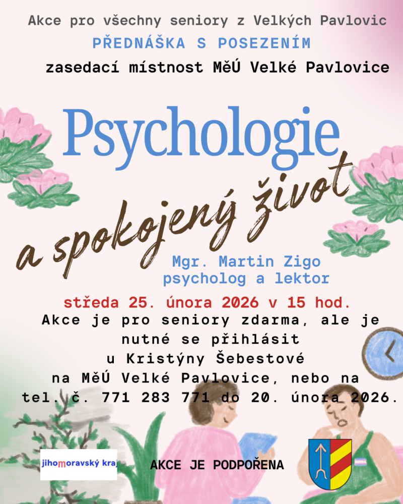 PSYCHOLOGIE a spokojený život * Akce pro seniory
