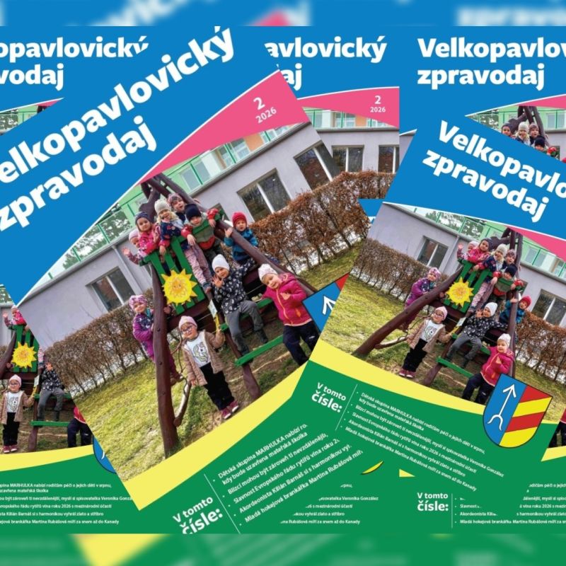 Velkopavlovický zpravodaj č. 2/2026 v prodeji