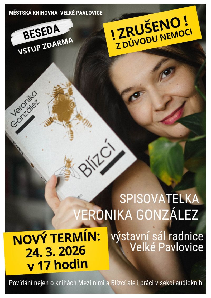 BESEDA se spisovatelskou VERONIKOU GONZÁLES * Akce knihovny