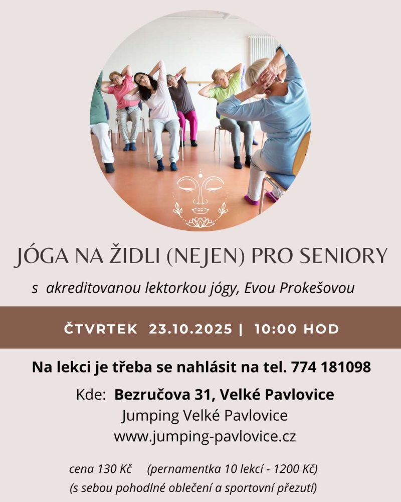 JÓGA NE ŽIDLI (NEJEN) PRO SENIORY