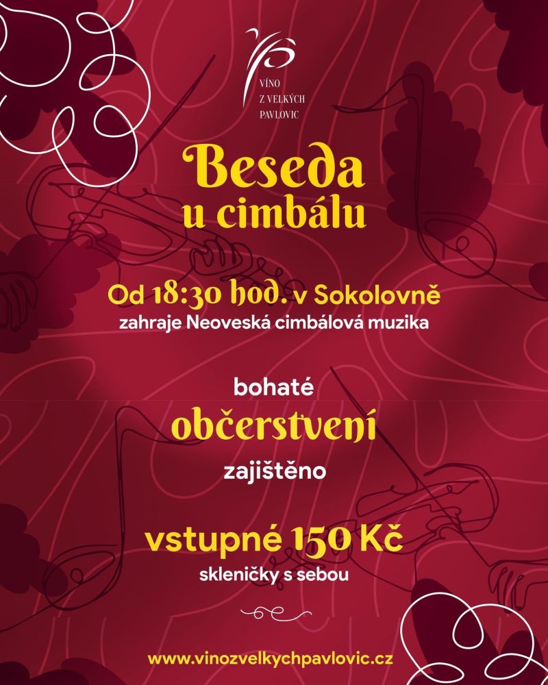 BESEDA U CIMBÁLU o Svatomartinských otevřených sklepech
