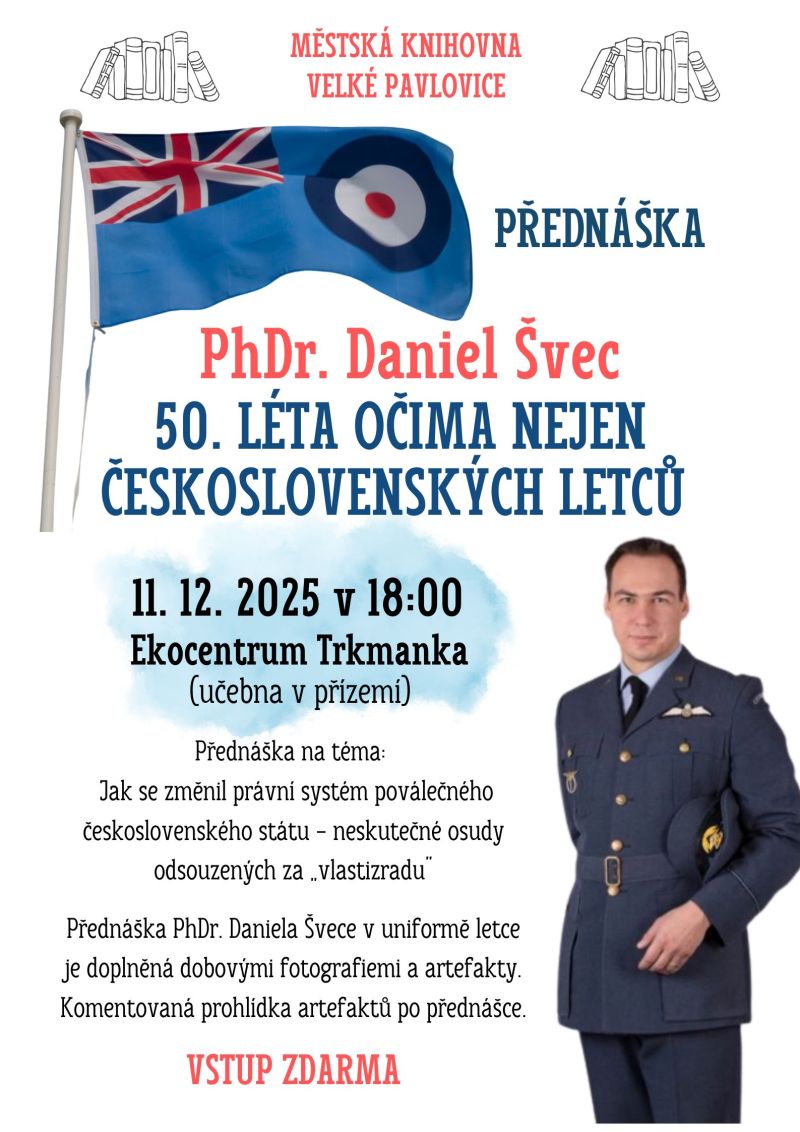 PŘEDNÁŠKA - 50. léta očima nejen československých letců * Akce knihovny