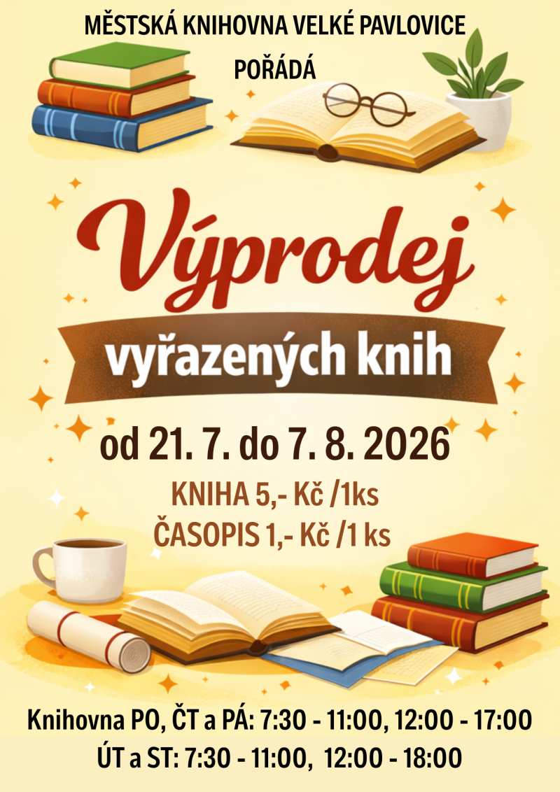 VÝPRODEJ VYŘAZENÝCH KNIH