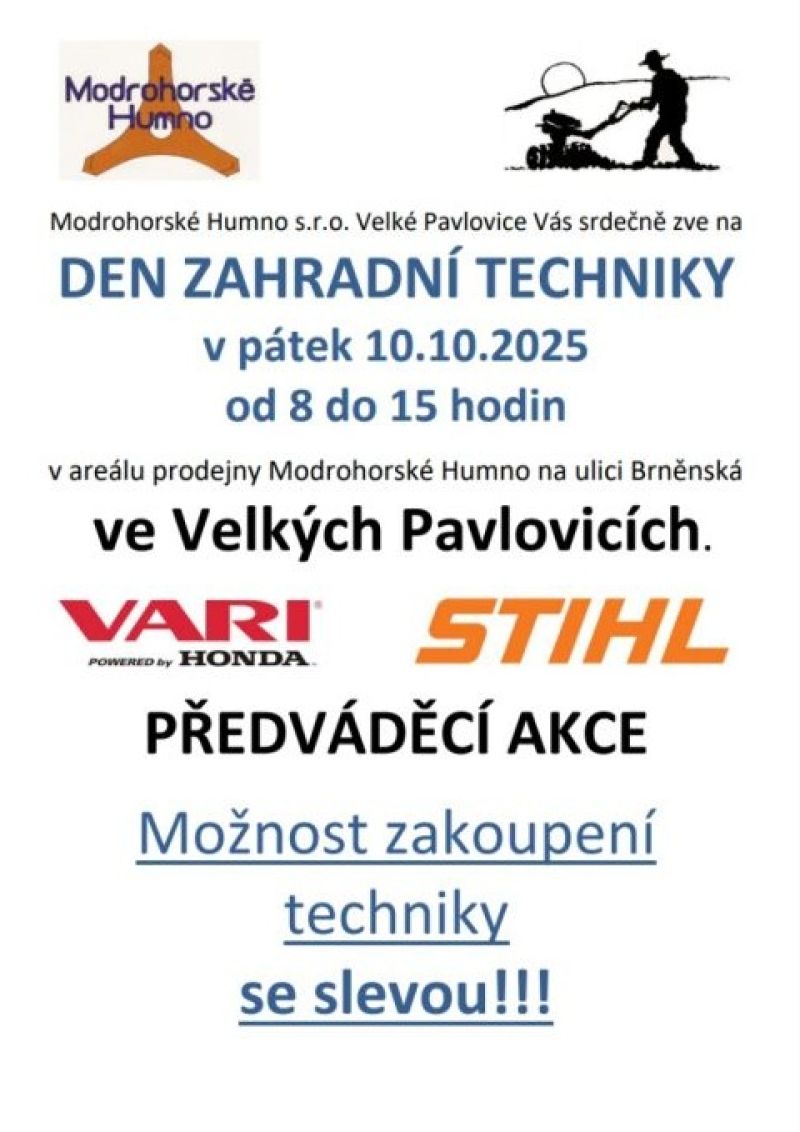 DEN ZAHRADNÍ TECHNIKY