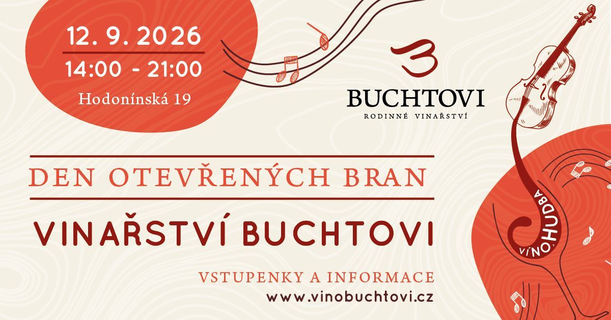 DEN OTEVŘENÝCH BRAN Vinařství Buchtovi 2026