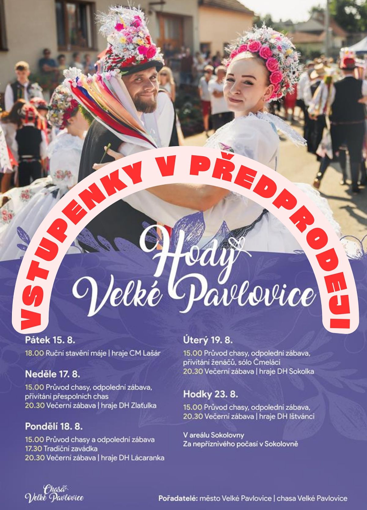 Novinka! Kupte si vstupenku na VELKOPAVLOVICKÉ HODY v předprodeji!