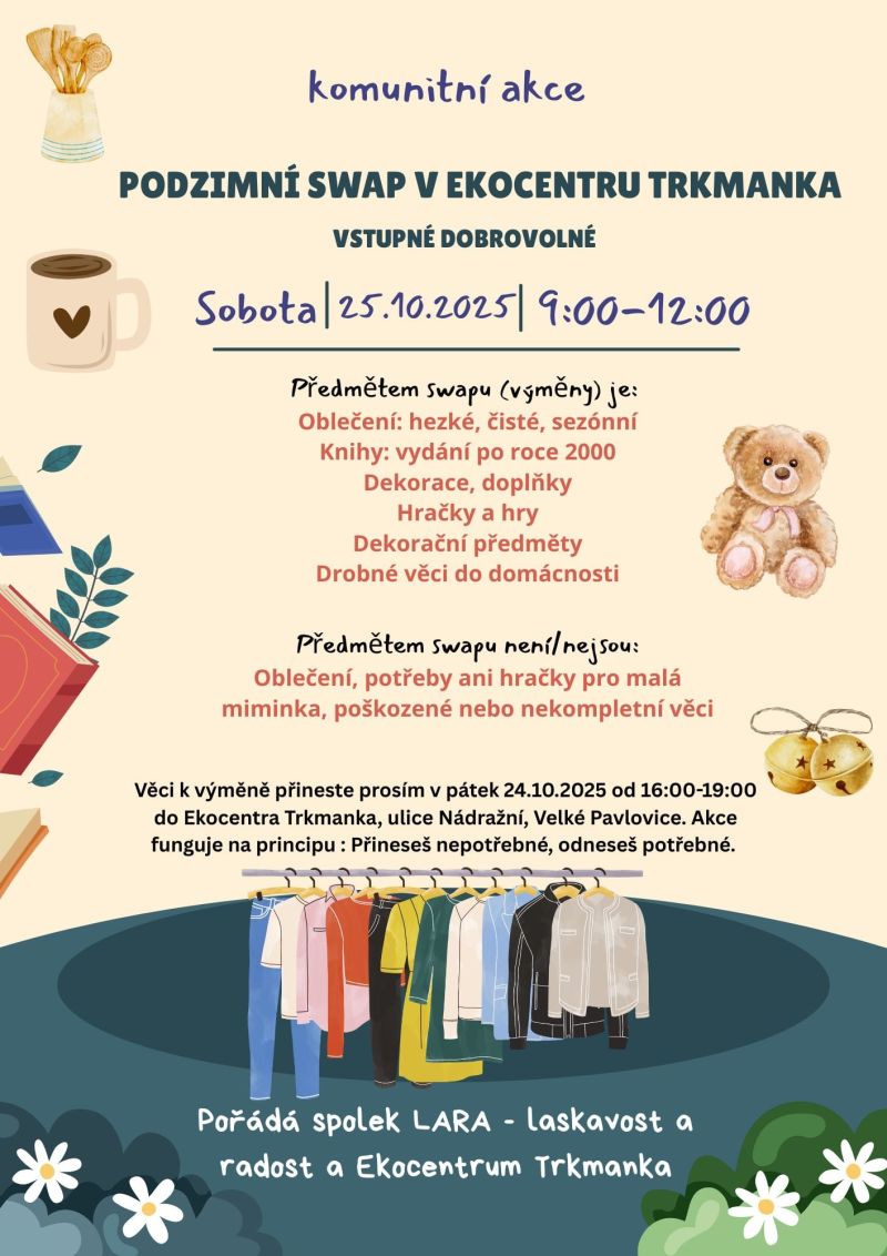 PODZIMNÍ SWAP na Ekocentru Trkmanka