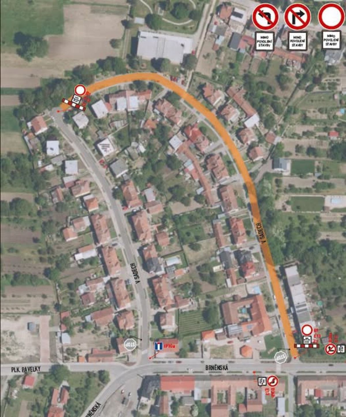 Oprava komunikace v ulici V Sadech přinese dopravní omezení