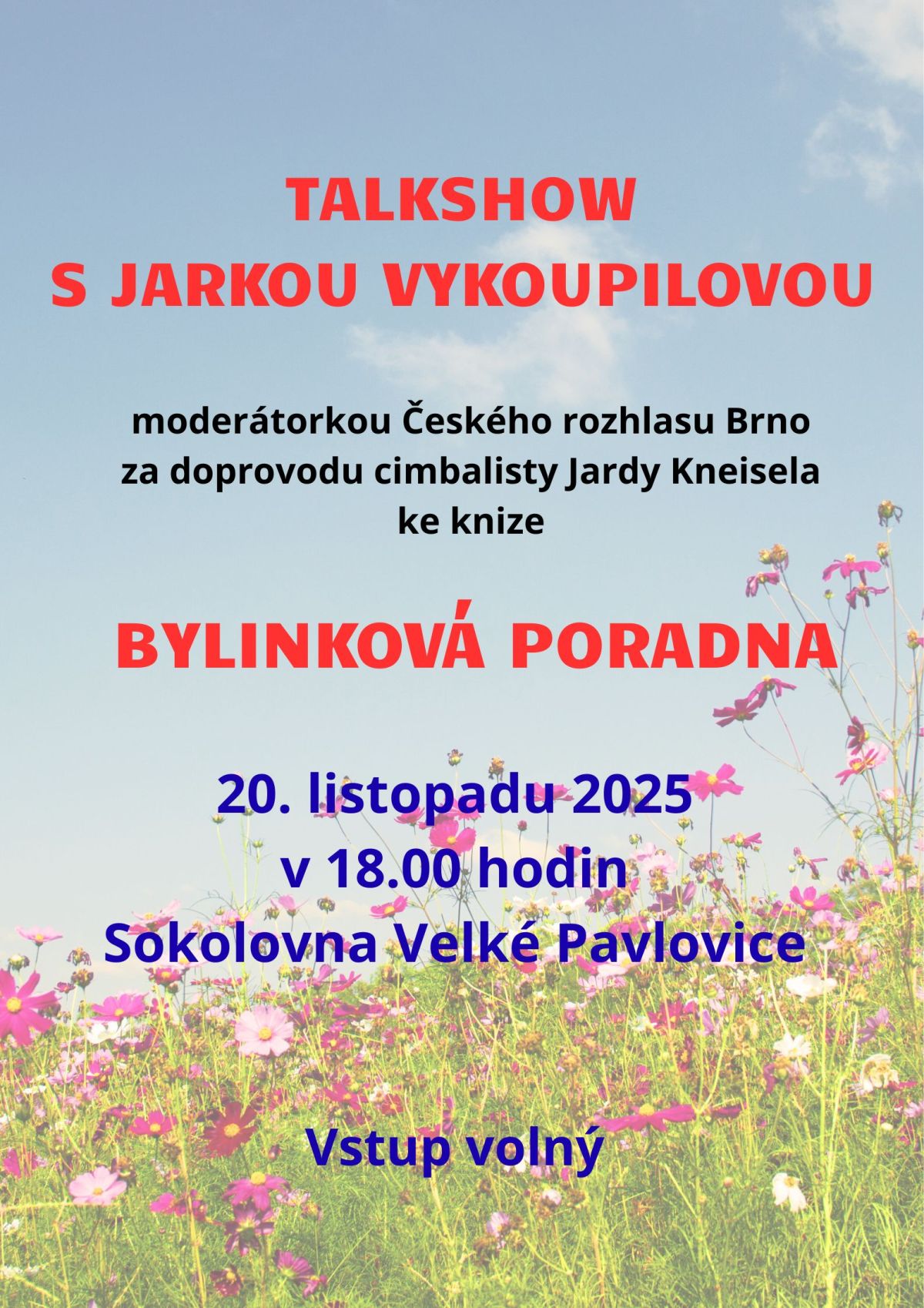 TALKSHOW S JARKOU VYKOUPILOVOU