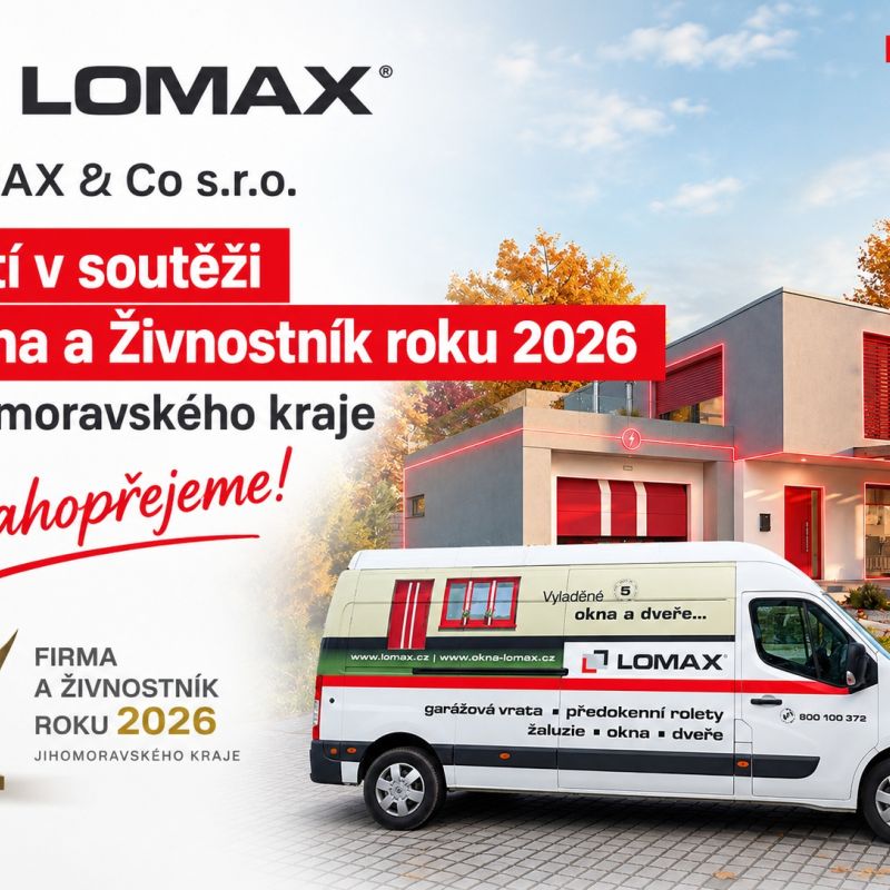 Firma LOMAX & Co, s.r.o. obsadila třetí místo v soutěži Firma roku 2026 Jihomoravského kraje