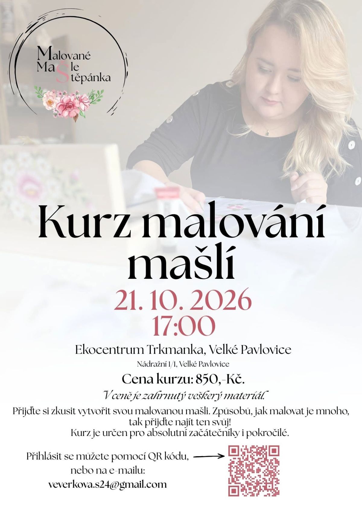 KURZ MALOVÁNÍ MAŠLÍ se Štěpánkou Kovář Veverkovou